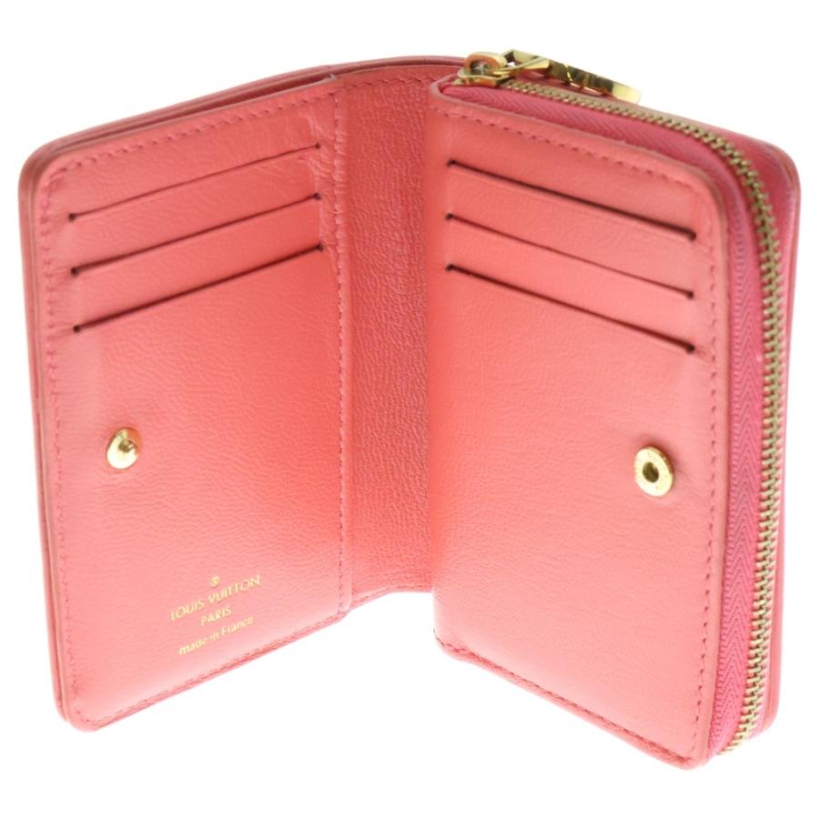 ルイヴィトン モノグラムエンボスポルトフォイユルー ローズゴールド ピンク財布 LOUIS VUITTON（ルイ・ヴィトン） ポルトフォイユ ルー ピンクスカイ