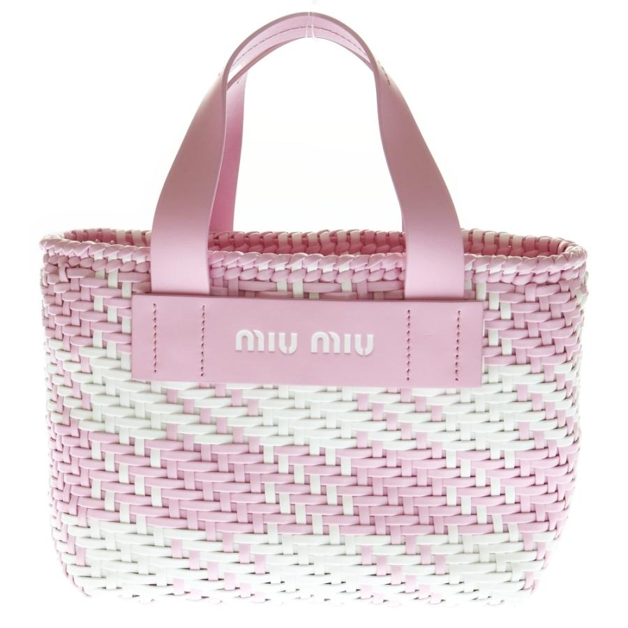 miumiu ミュウミュウ イントレッチオ レザー 2Wayハンドバッグ