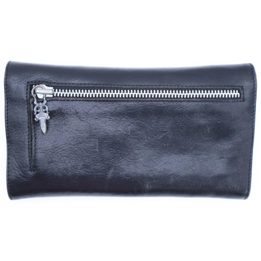 CHROME HEARTS（クロムハーツ） WAVE ウェーブ レザーウォレット 財布