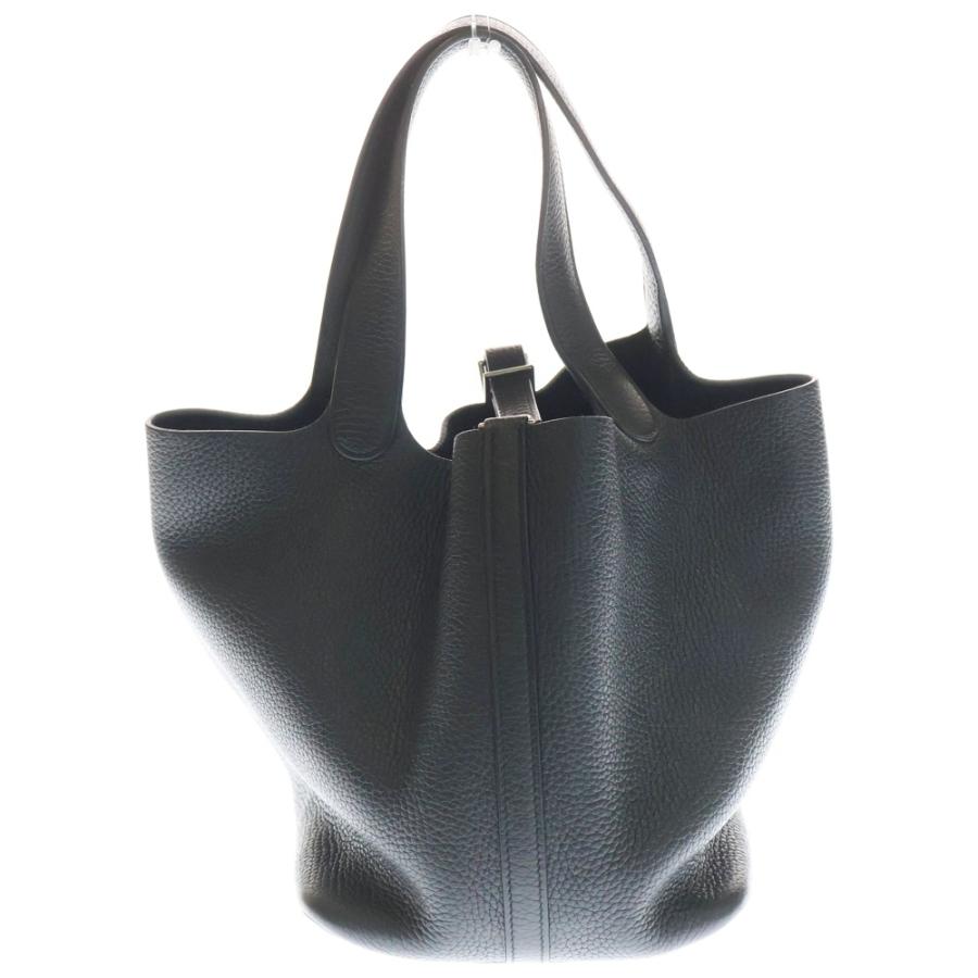 HERMES（エルメス） ピコタンMM ブラック トリヨンクレマンス シルバー