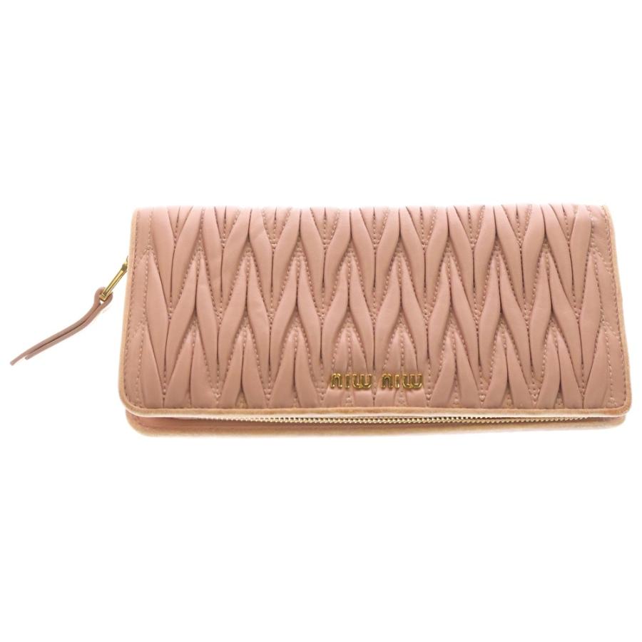 miumiu ミュウミュウ マテラッセ ロングウォレット 長財布 カード