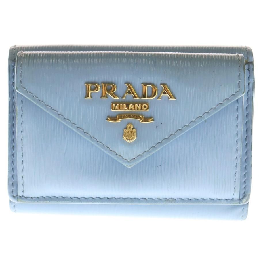 PRADA（プラダ） サフィアーノ 三つ折り財布 コンパクトウォレット