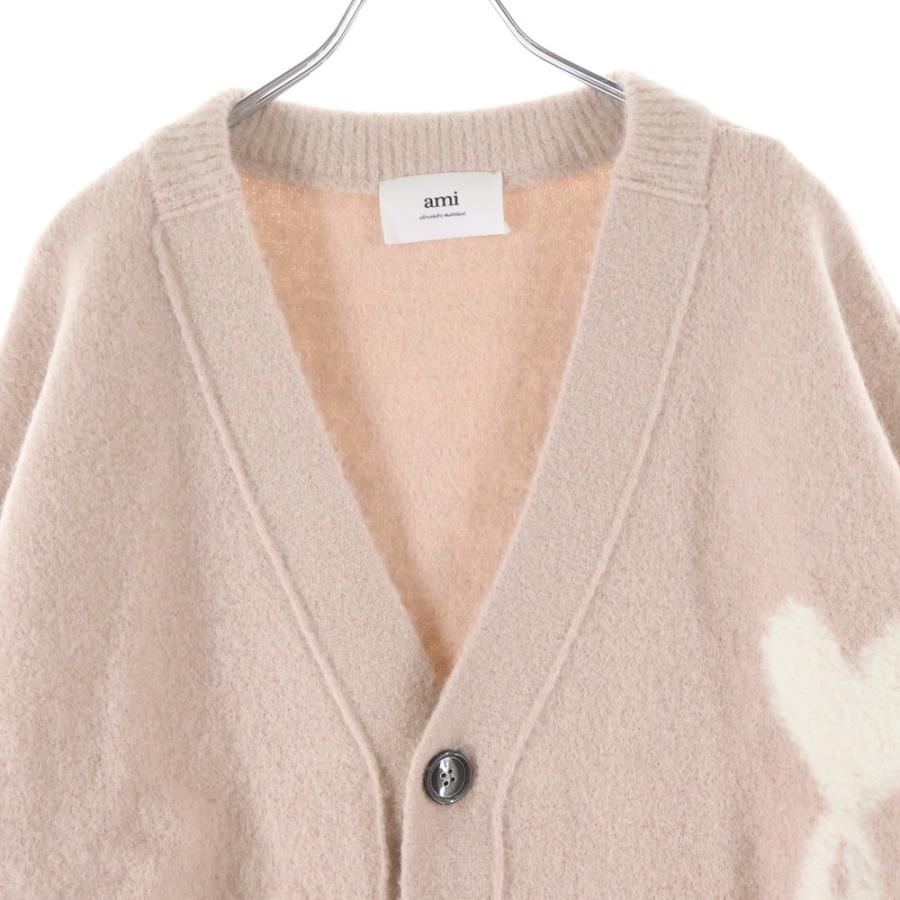 ami paris アミパリス アルパカウール ハートロゴ クルーネックニット