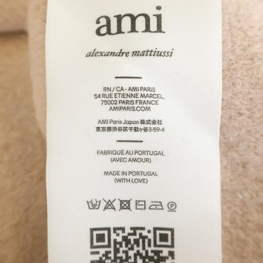 ami paris アミパリス アルパカウール ハートロゴ クルーネックニット
