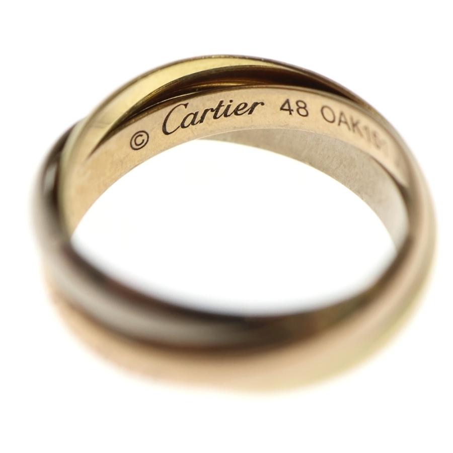Cartier（カルティエ） トリニティ リング YG×PG×WG 750 #48 指輪