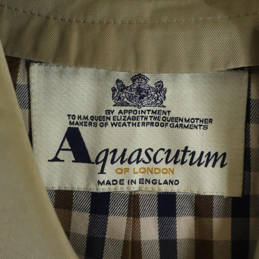 Acuascutum アクアスキュータム チェックライニングトレンチコート