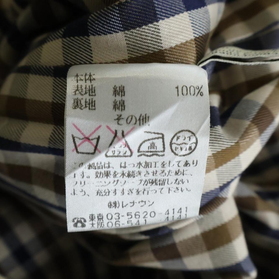 Acuascutum アクアスキュータム チェックライニングトレンチコート