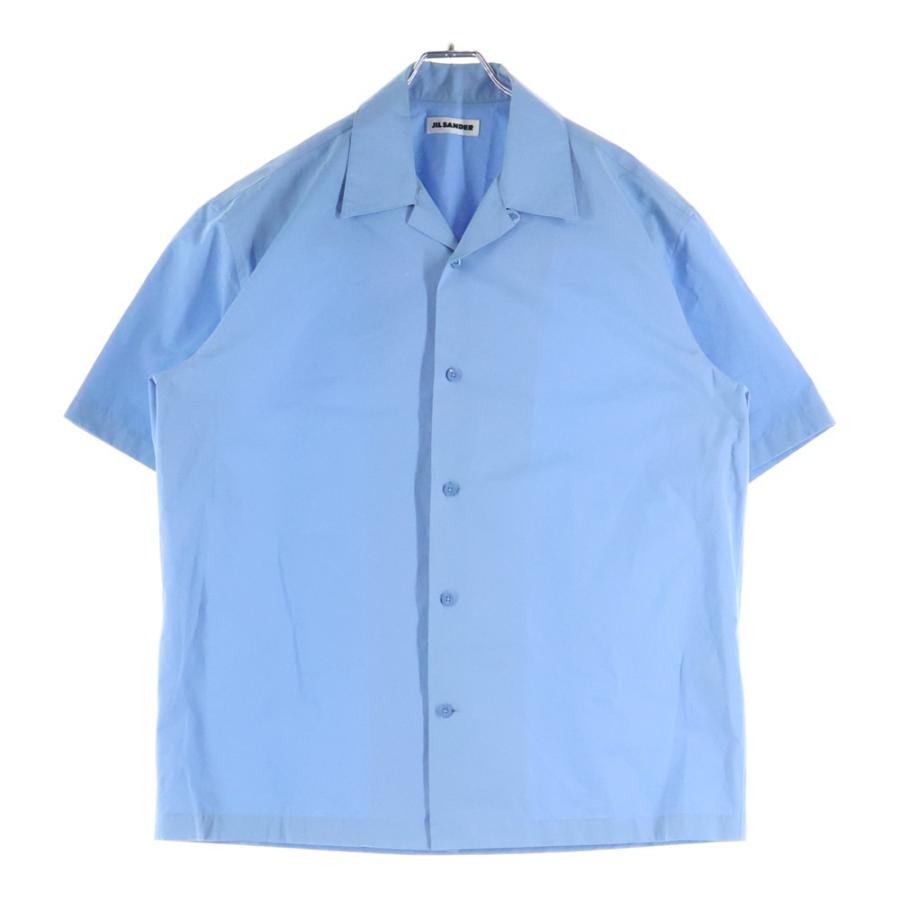 JIL SANDER ジルサンダー　オープンカラーシャツ　半袖　38 美品 JIL SANDER（ジルサンダー） オープンカラー 半袖シャツ ライトブルー