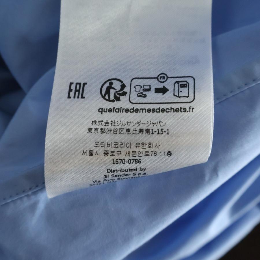 JIL SANDER（ジルサンダー） オープンカラー 半袖シャツ ライトブルー