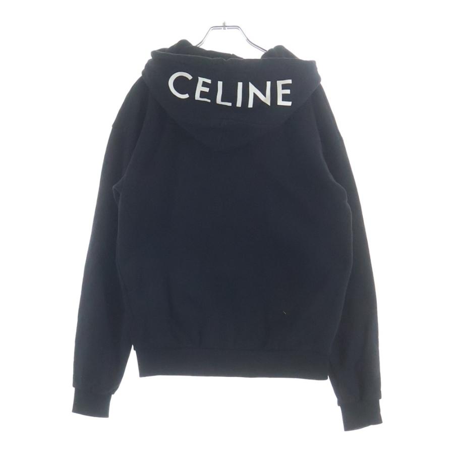 CELINE（セリーヌ） フードロゴプリント ジップアップパーカー