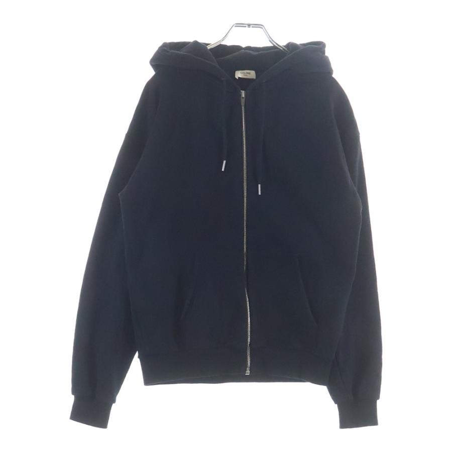 CELINE（セリーヌ） フードロゴプリント ジップアップパーカー