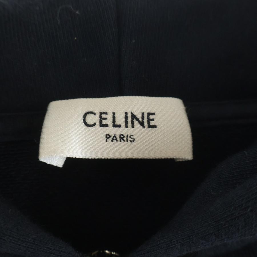 CELINE（セリーヌ） フードロゴプリント ジップアップパーカー