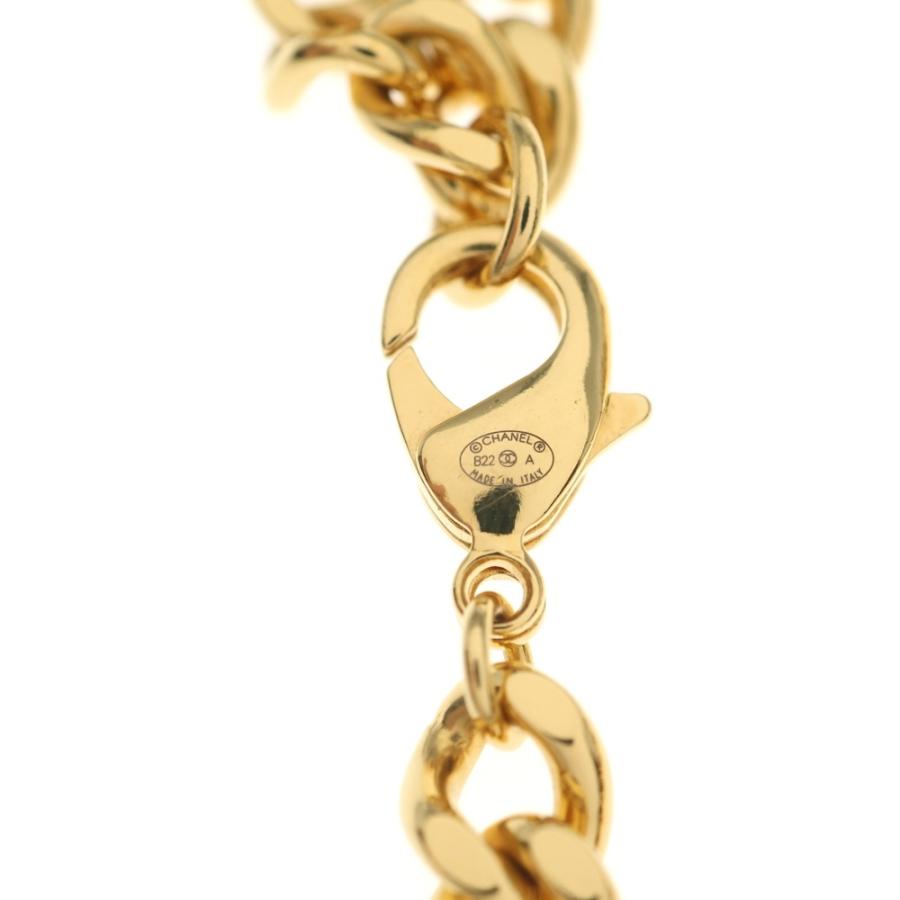 CHANEL（シャネル） RUE CAMBON ロゴ チェーン ネックレス ゴールド