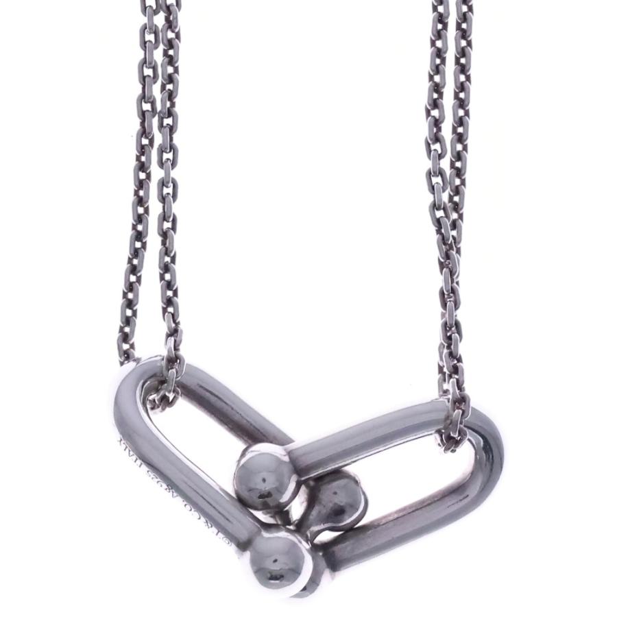 TIFFANY & Co. ティファニー ラージ ダブルリンク ネックレス ペンダント チェーン シルバー 925 12.1g_2