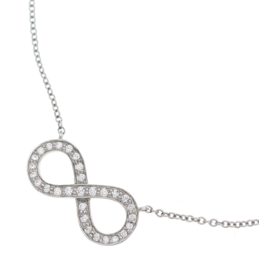 美品❣ ティファニー 　インフィニティ ダイヤモンド プラチナ ネックレス TIFFANY&Co.（ティファニー） TIFFANY & Co.(ティファニー