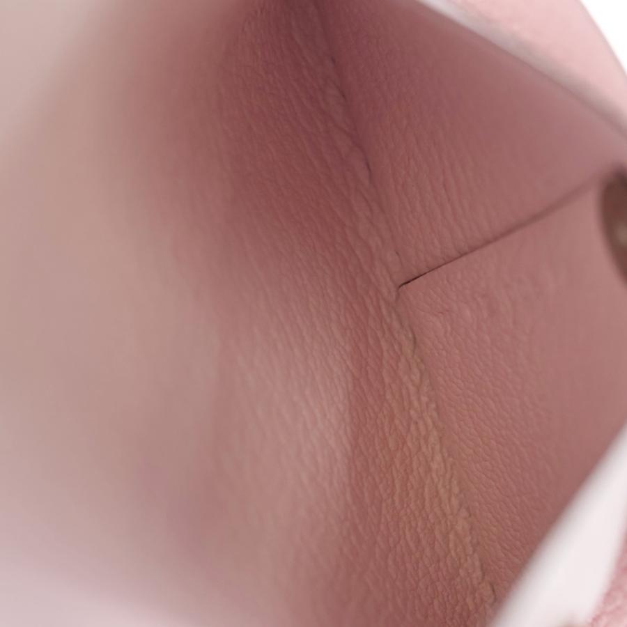 HERMES（エルメス） バスティア ピンク系 シェーブル W刻印 コイン