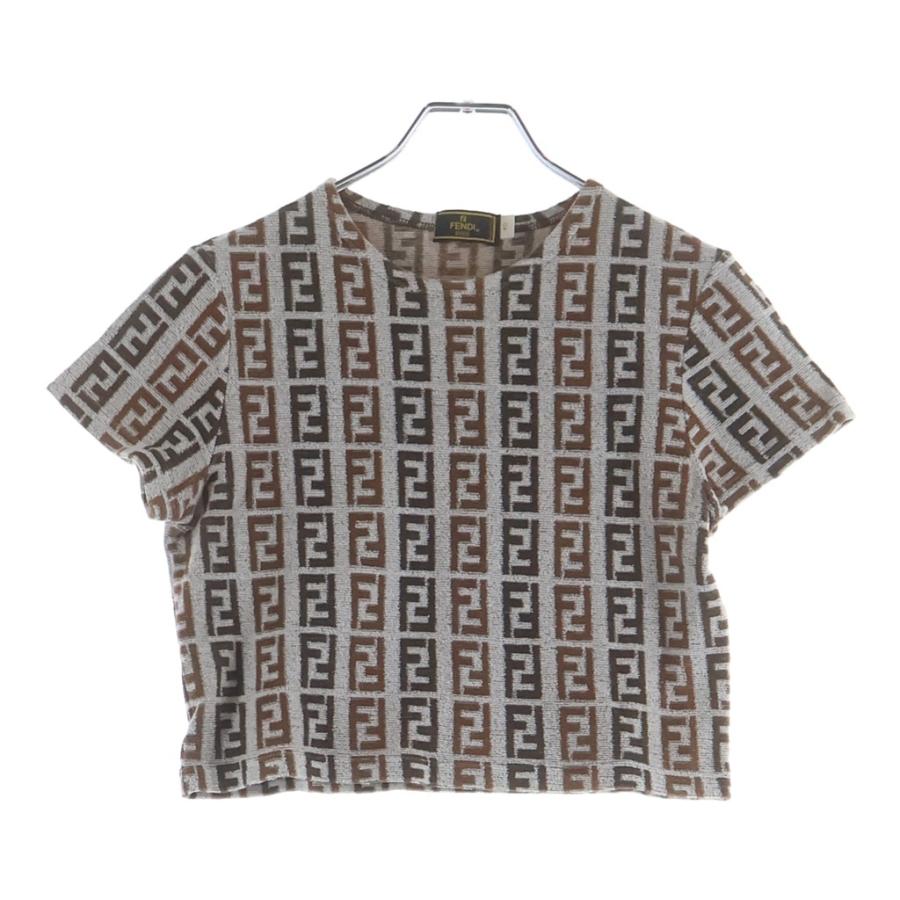 FENDI（フェンディ） パイル半袖Tシャツ ブラウン #40 : BRING Yahoo 