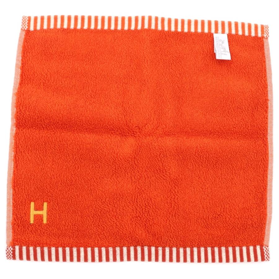 HERMES（エルメス） カレ・タオル ヴィス・ヴェルサ オレンジ コットン