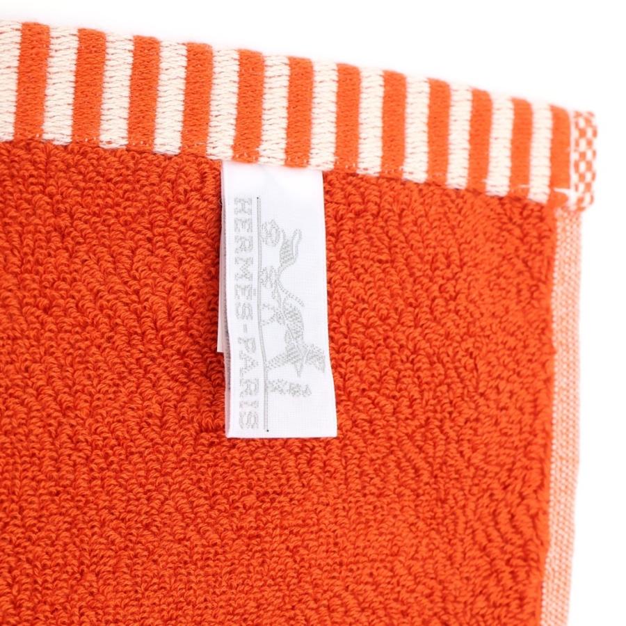 HERMES（エルメス） カレ・タオル ヴィス・ヴェルサ オレンジ コットン