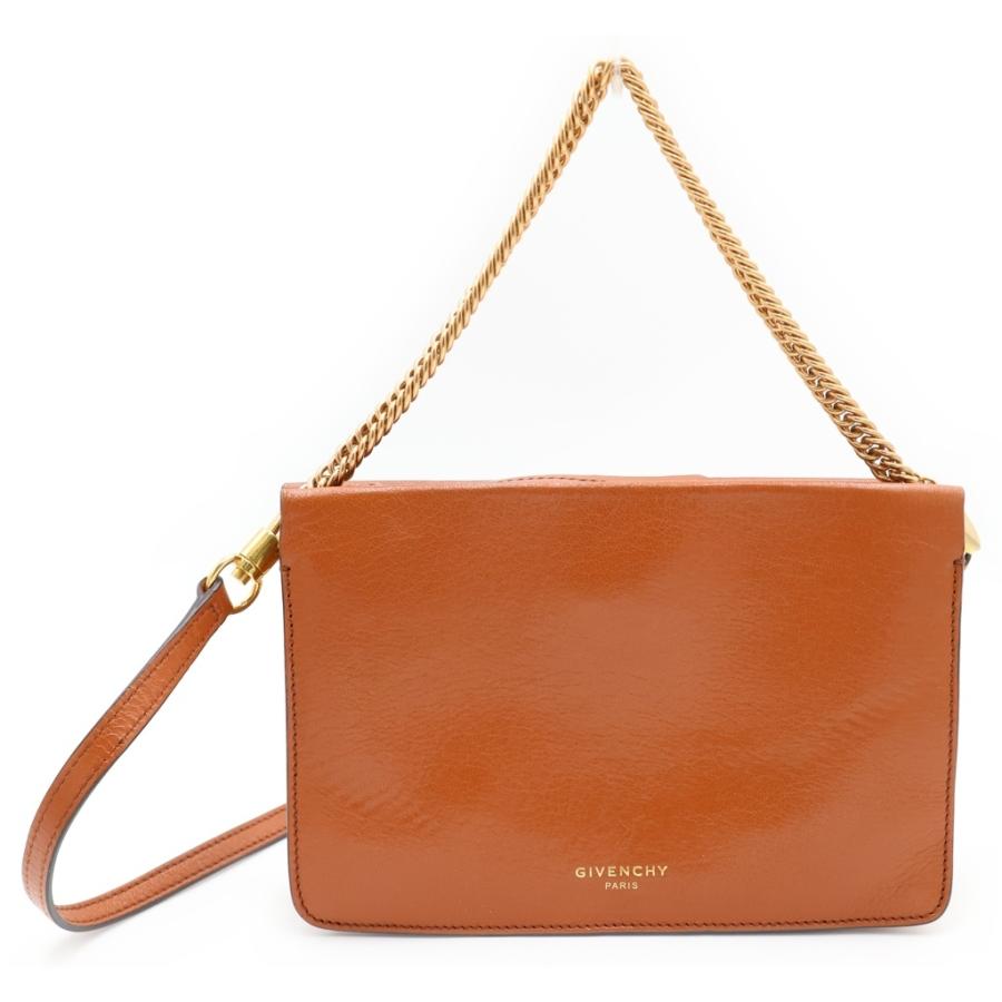 GIVENCHY（ジバンシィ） チェーンショルダーバック ブラウン レザー