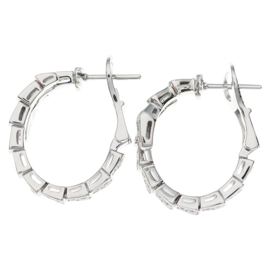 BVLGARI（ブルガリ） セルペンティ ヴァイパー ダイヤ ピアス ホワイト