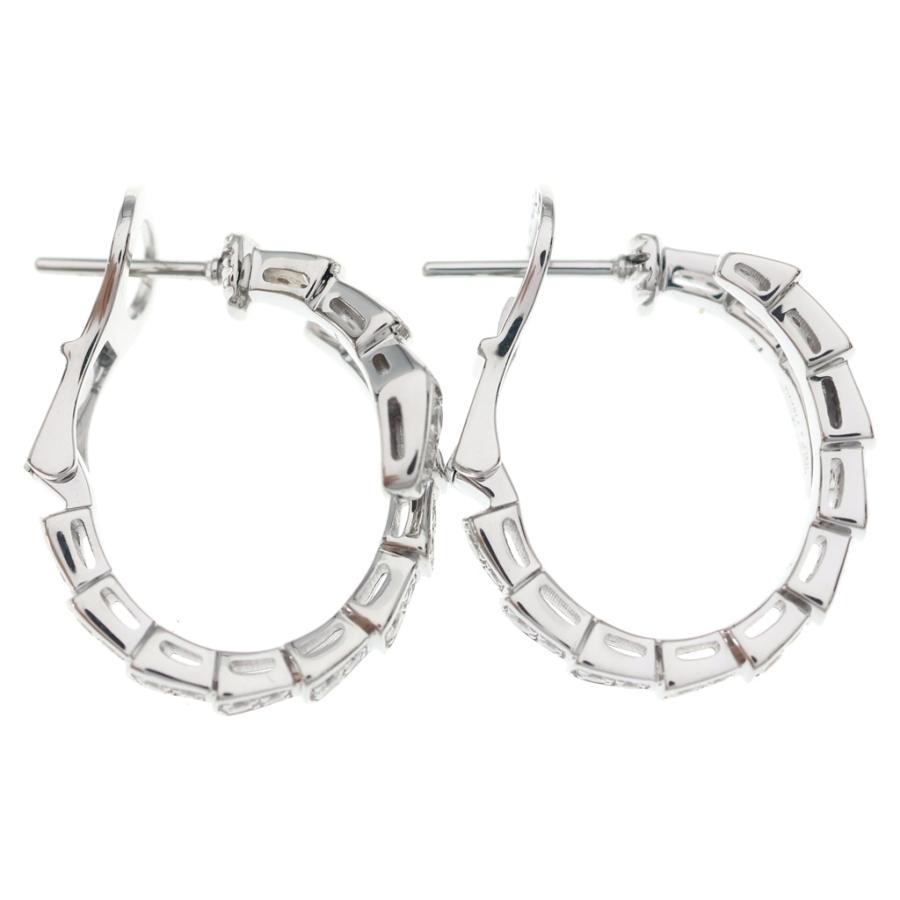 BVLGARI（ブルガリ） セルペンティ ヴァイパー ダイヤ ピアス ホワイト