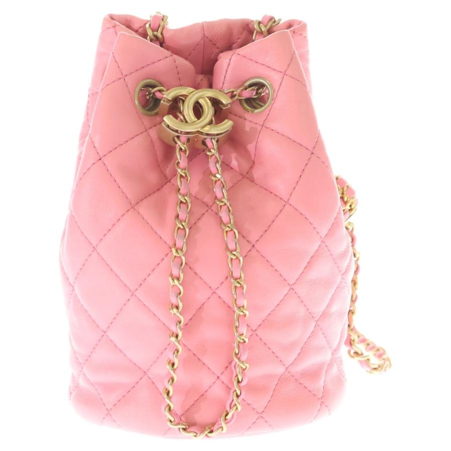 CHANEL（シャネル） ココマーク ココボール ラムスキン レザー 巾着