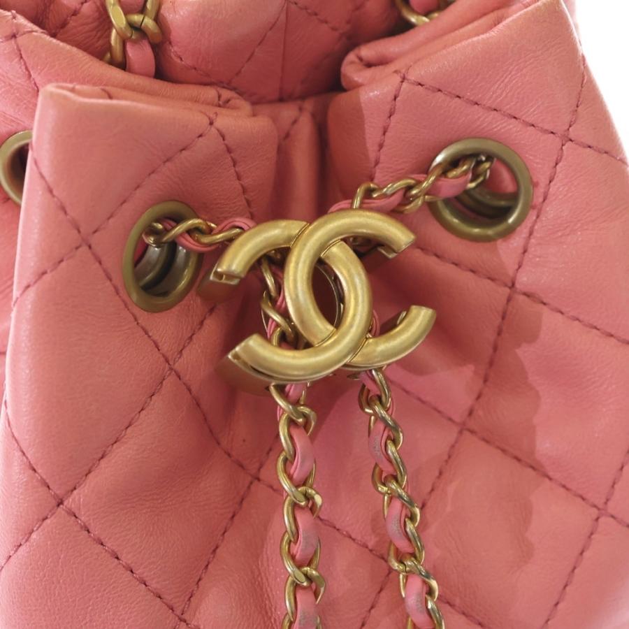 CHANEL（シャネル） ココマーク ココボール ラムスキン レザー 巾着