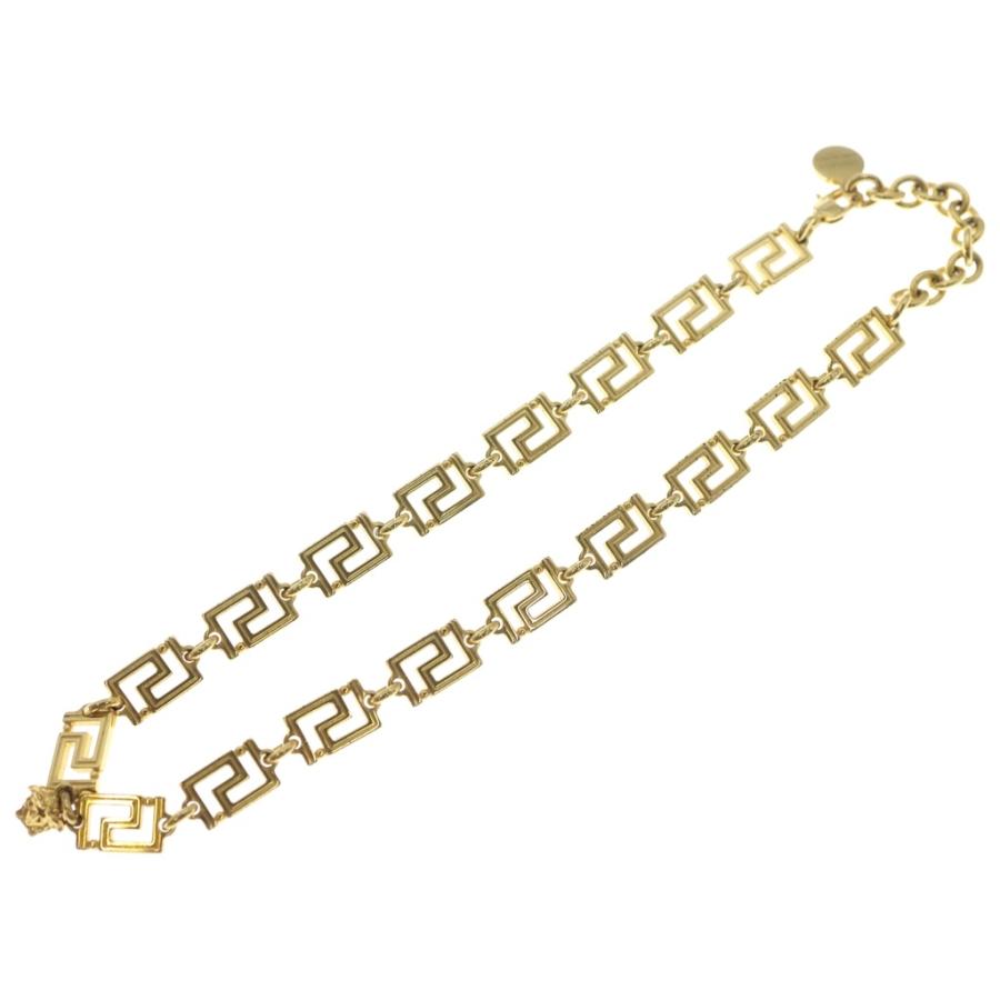 希少　ヴェルサーチ メデューサ グレカ ネックレス ゴールドチェーン VERSACE（ヴェルサーチェ） ヴェルサーチ メデューサ グレカ チェーン