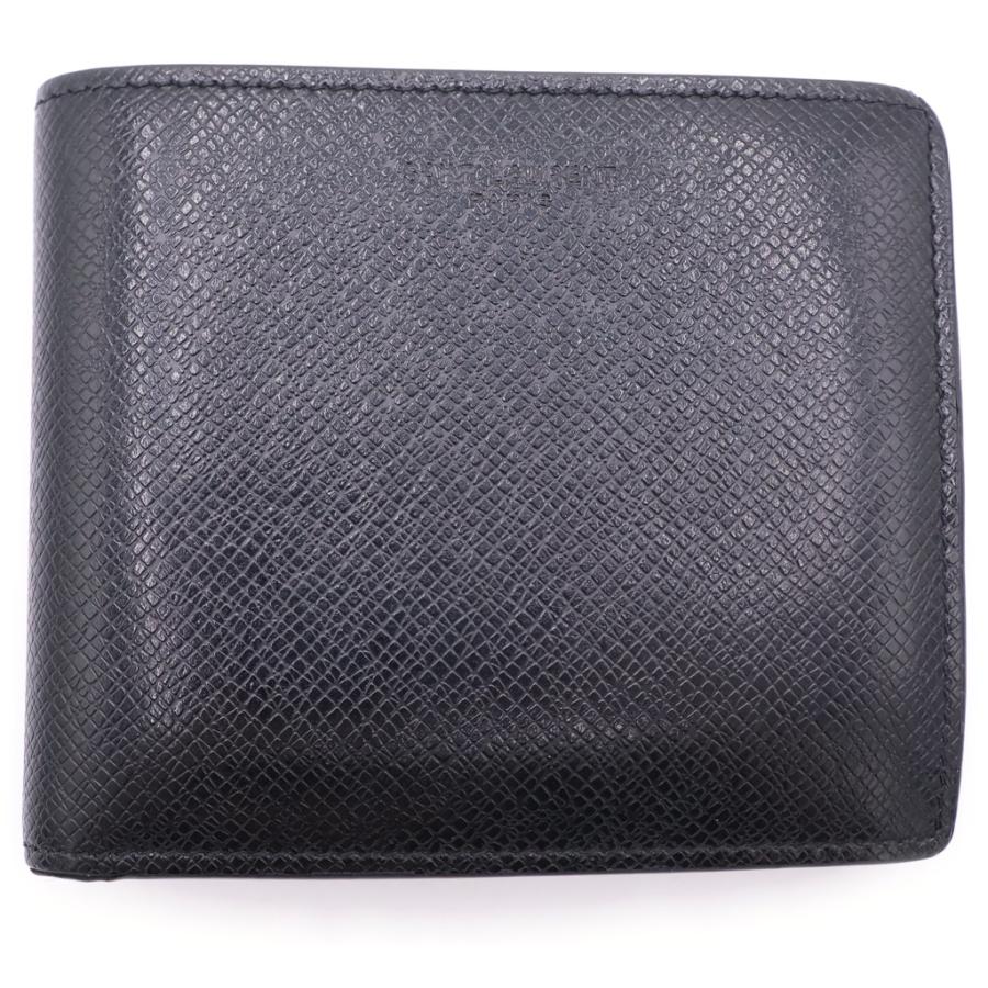 SAINT LAURENT PARIS サンローランパリ レザーコンパクトウォレット 二
