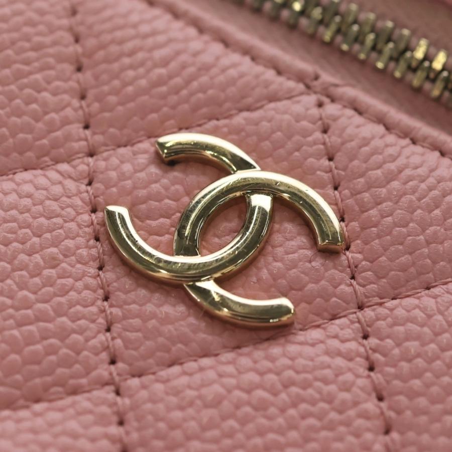 CHANEL（シャネル） マトラッセ ミニバニティ キャビアスキン ゴールド