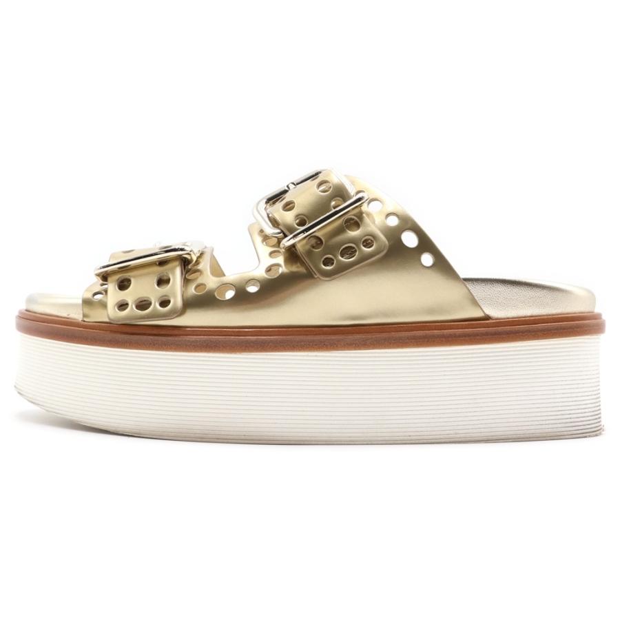 TOD'S（トッズ） ダブルバックル ストラップ ラバー 厚底 サンダル