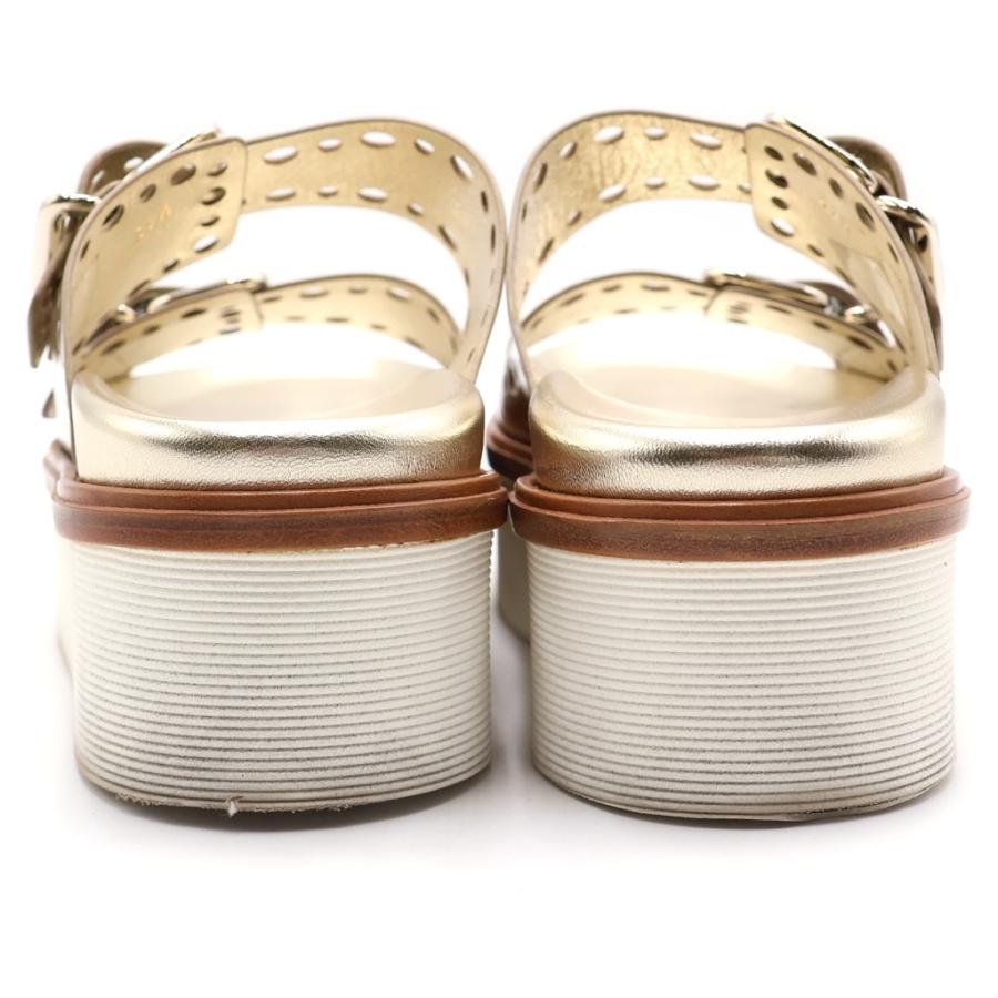 TOD'S（トッズ） ダブルバックル ストラップ ラバー 厚底 サンダル