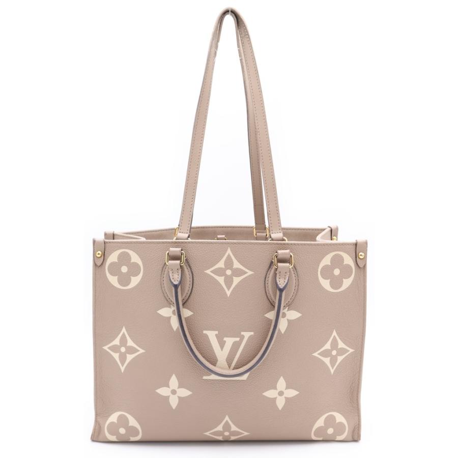 ルイヴィトン モノグラム アンプラント オンザゴー MM ハンドバッグ ベージュ LOUIS VUITTON（ルイ・ヴィトン） アンプラント オンザゴーMM