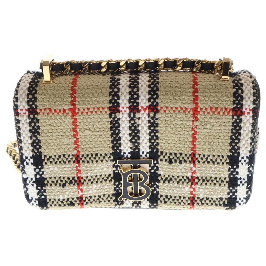 BURBERRY（バーバリー） チェック ツイード チェーンショルダーバッグ