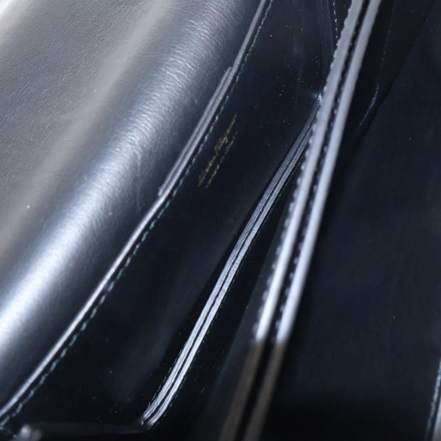 FERRAGAMO フェラガモ VARA ヴァラ リボン レザー チェーンショルダー  