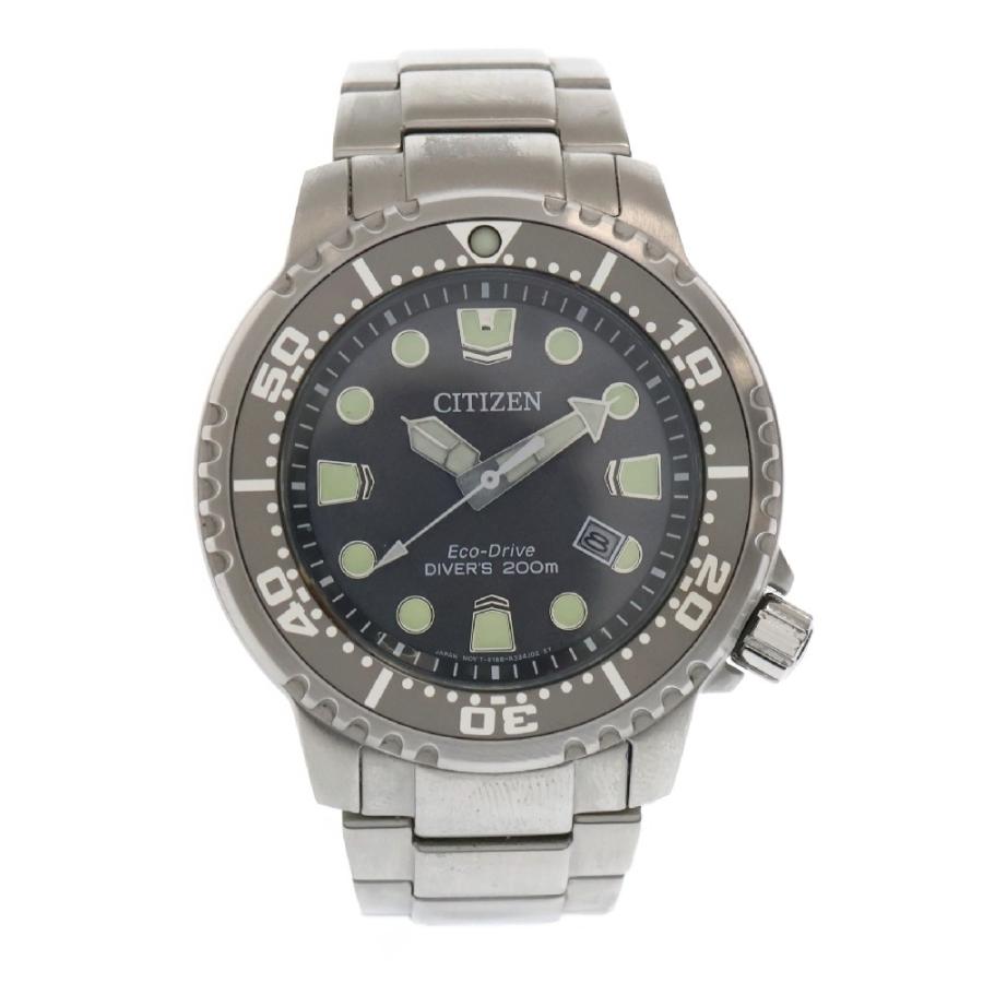 881 完動品 CITIZEN E168-A14ST0D エコドライブ ソーラー CITIZEN（シチズン） E168-A14ST0D プロマスター エコドライブ 黒文字