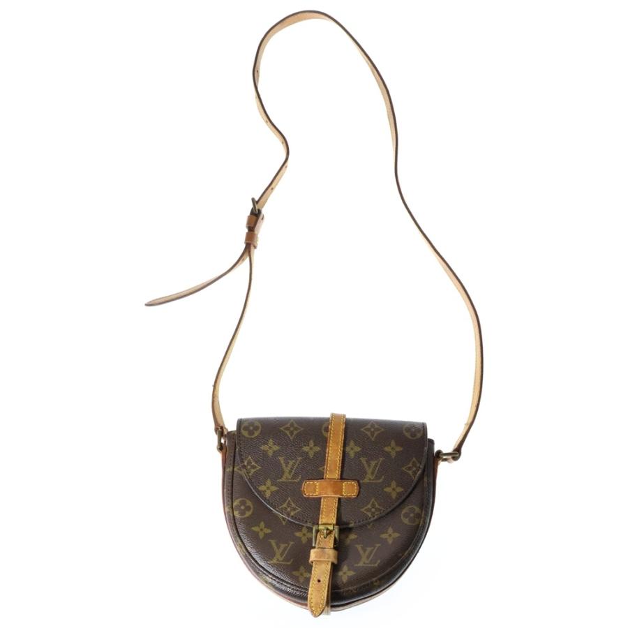 LOUIS VUITTON ショルダーバッグ モノグラム シャンティ GM 茶 LOUIS 