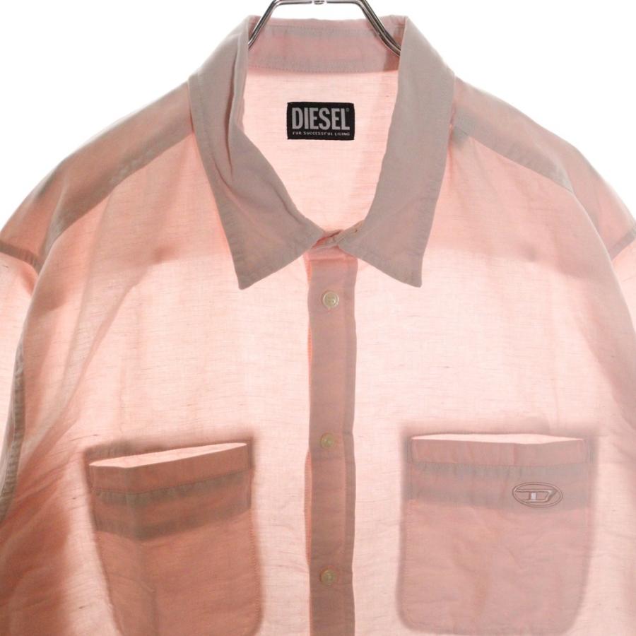 DIESEL（ディーゼル） 長袖シャツ コットン ライトピンク A08826