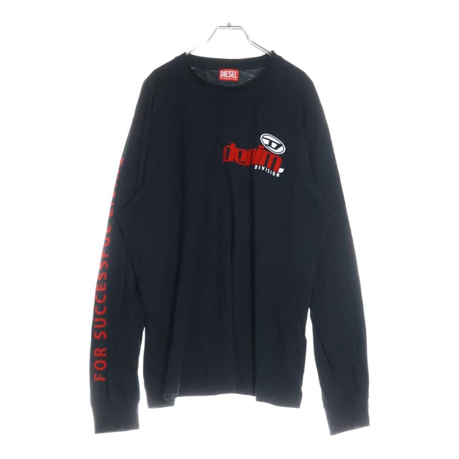 DIESEL（ディーゼル） アームデザイン Dロゴ 長袖Tシャツ ロンT