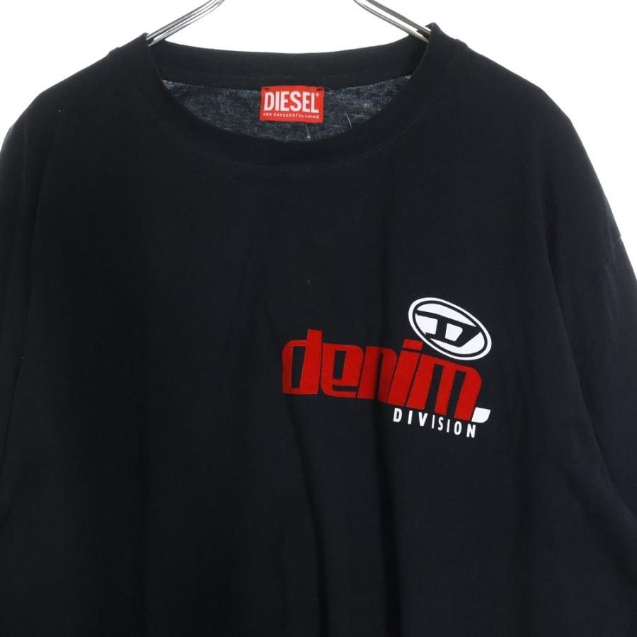 DIESEL（ディーゼル） アームデザイン Dロゴ 長袖Tシャツ ロンT