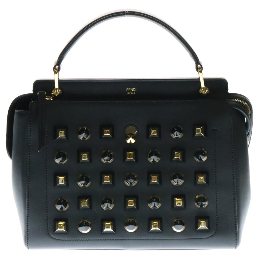 FENDI（フェンディ） ドットコム スタッズ レザー 2WAY ハンド