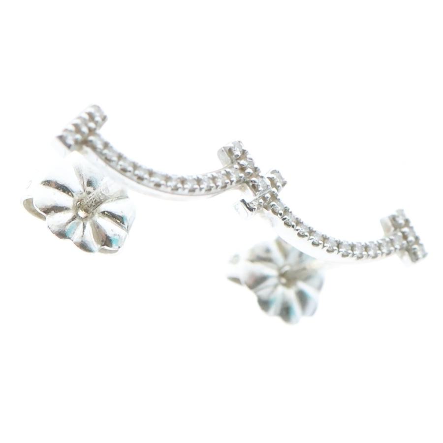 TIFFANY&Co ティファニー Tスマイル ダイヤ ピアス イヤーアクセサリー