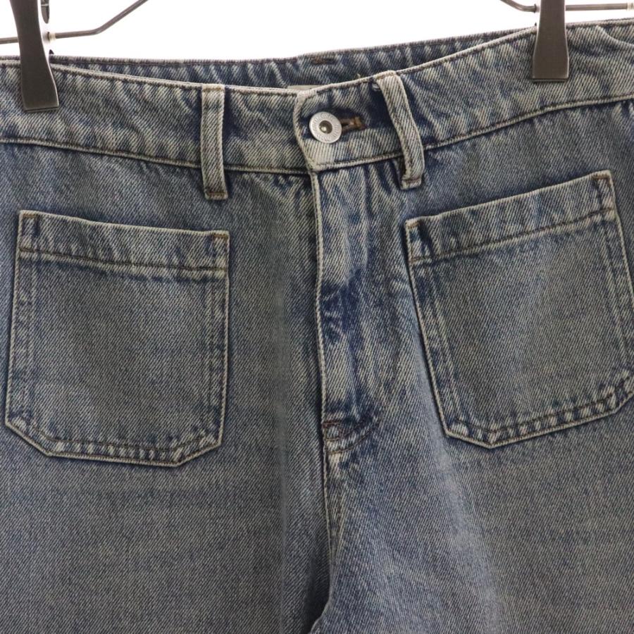 miumiu ミュウミュウ ロゴパッチ付ブーツカットデニムパンツ ジーンズ  