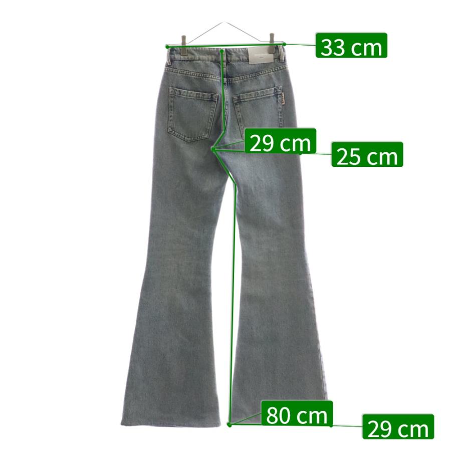 miumiu ミュウミュウ ロゴパッチ付ブーツカットデニムパンツ ジーンズ  