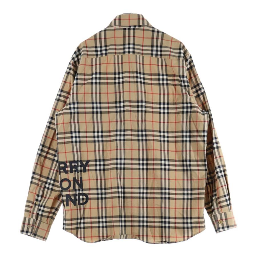 BURBERRY（バーバリー） ノバチェック総柄 ロゴプリント コットン 長袖