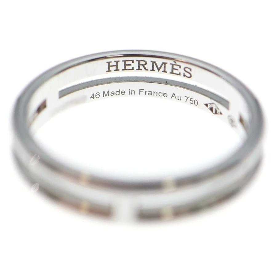 HERMES（エルメス） アリアンヌ リング 指輪 シルバー Au750WGG #46