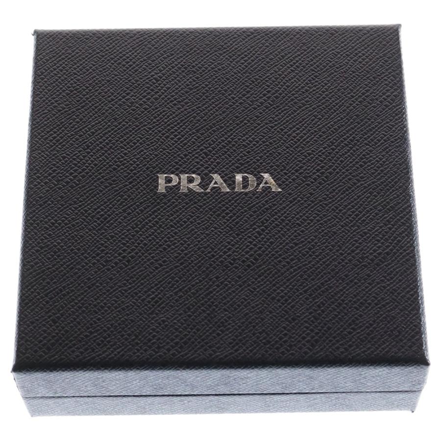 PRADA（プラダ） トライアングルロゴ シュシュ ヘアゴム ブラック