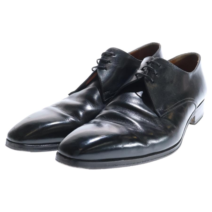 Santoni サントーニ レザー レースアップ ドレス ビジネス シューズ ブラック 7645 SANTONI（サントーニ） レザー レースアップ ドレス ビジネス シューズ