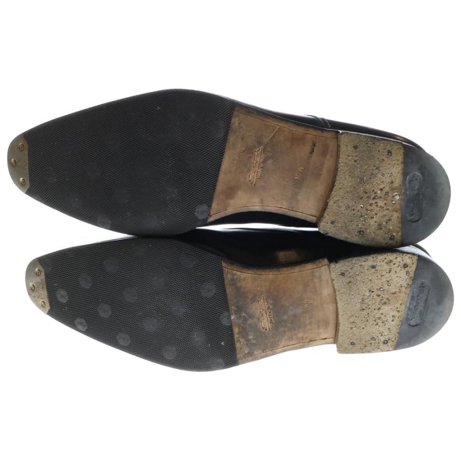 Santoni サントーニ レザー レースアップ ドレス ビジネス シューズ ブラック 7645 SANTONI（サントーニ） レザー レースアップ ドレス ビジネス シューズ